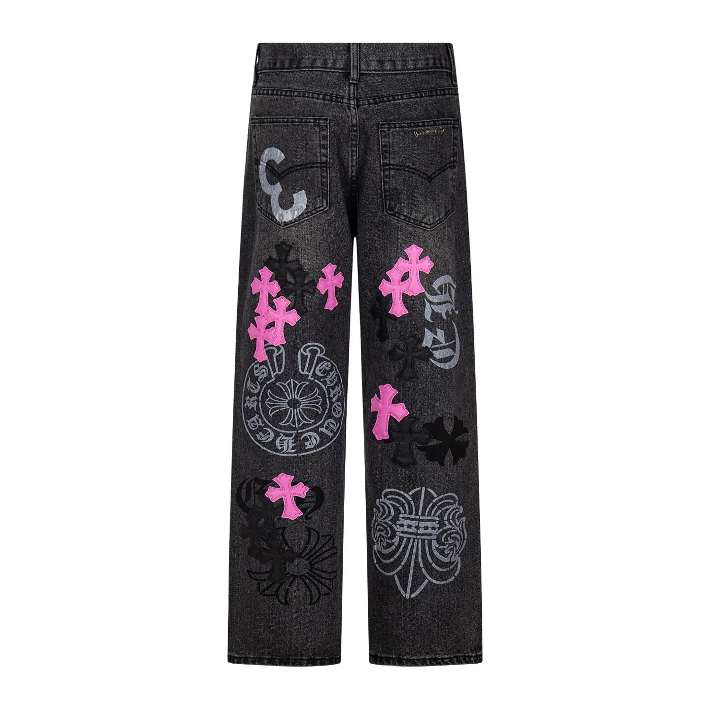 P240 Chrome Hearts Chrome Hearts Jeans Purple Matty Boy Sex Records Rivet Work Jeans CH Jeans need to be disassembled and washed before being dismantled and hand-stitched with sheepskin cross leather and then spliced ​​together. The whole piece has too many craftsmanship to explain. The cabinet price is 16W+, the patchwork cross pattern is embellished, and the high-waisted washed jeans! ! Absolutely high-end luxury products, 8W+ level god-level items, super popular products, made with top heavy industry, a magic weapon that cannot be missed. About Kroxin This is an extremely luxurious fashion brand, which can also be called the aristocrats of the high street. It has always been an exclusive brand for some hipsters or rich second generation. Compared with ordinary high streets, it is more luxurious and noble. Compared with luxury brands, it has a more fashionable personality and has always been a brand that I have a special liking for. Style number: 1761# Size: 28 30 32 34 36